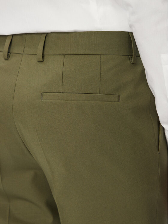 HUGO HUGO Oblek Henry-Getlin253X 50567894 Tmavě zelená Slim Fit