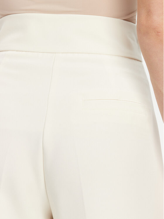 Maryley Maryley Pantaloni din material 25EB680/M25/43VA Écru Regular Fit