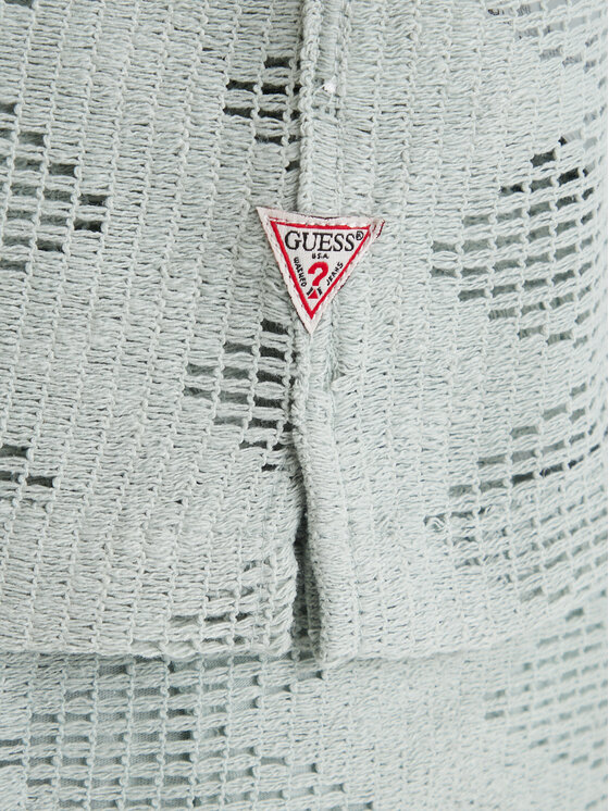 Guess Guess Koszula M6GP46 K3236 Zielony Regular Fit