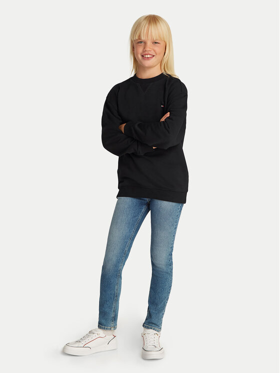Tommy Hilfiger Tommy Hilfiger Bluza Timeless KS0KS00534 S Czarny Regular Fit