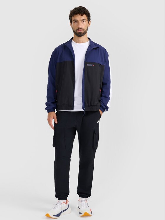 4F 4F Giacca di transizione 4FRAW25TSWSM2483-20S Nero Regular Fit