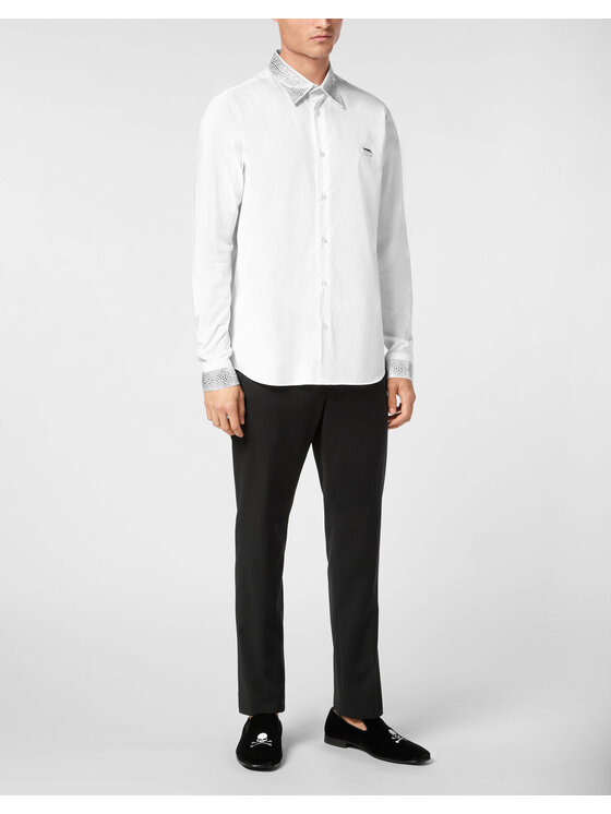 PHILIPP PLEIN PHILIPP PLEIN Koszula 22577 Biały Fitted Fit