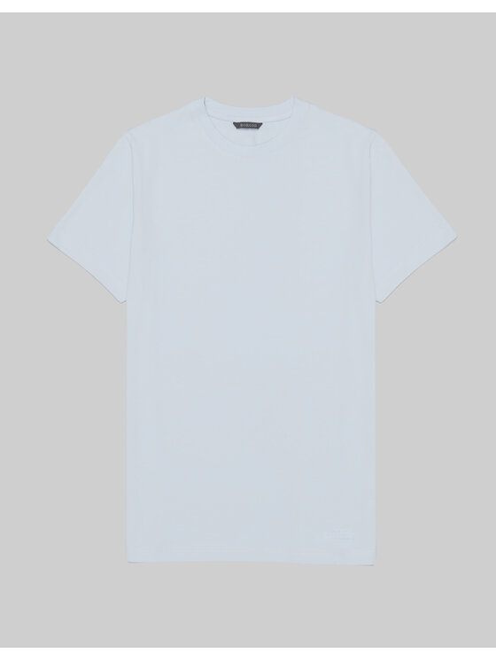 Borgio Borgio T-Shirt covo Niebieski Slim Fit
