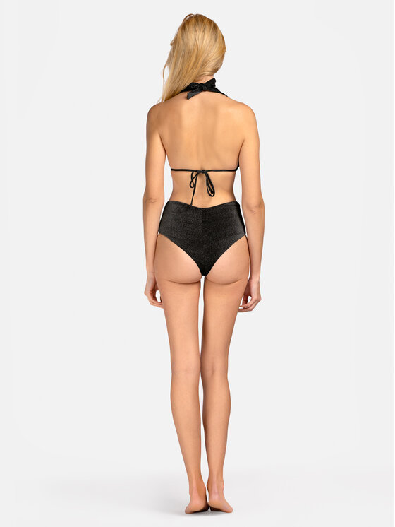 Miss Lou Miss Lou Bikini pezzo sotto D-LG1-CZ Nero
