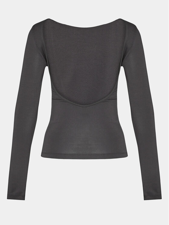 Gina Tricot Gina Tricot Блузка 21146 Сірий Slim Fit
