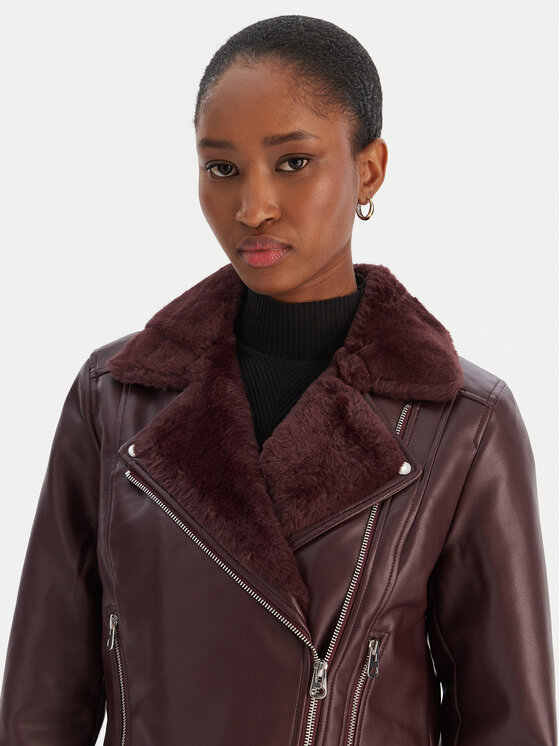 Vero Moda Vero Moda Bunda z imitace kůže Hailey 10250405 Fialová Regular Fit