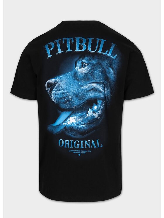 PITBULL PITBULL T-Shirt Koszulka męska MIDNIGHT S Czarny Regular Fit