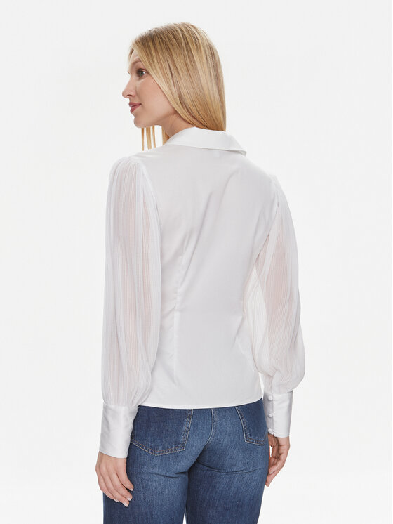 Guess Guess Koszula Ls Amara W4RH16 WAF10 Biały Regular Fit