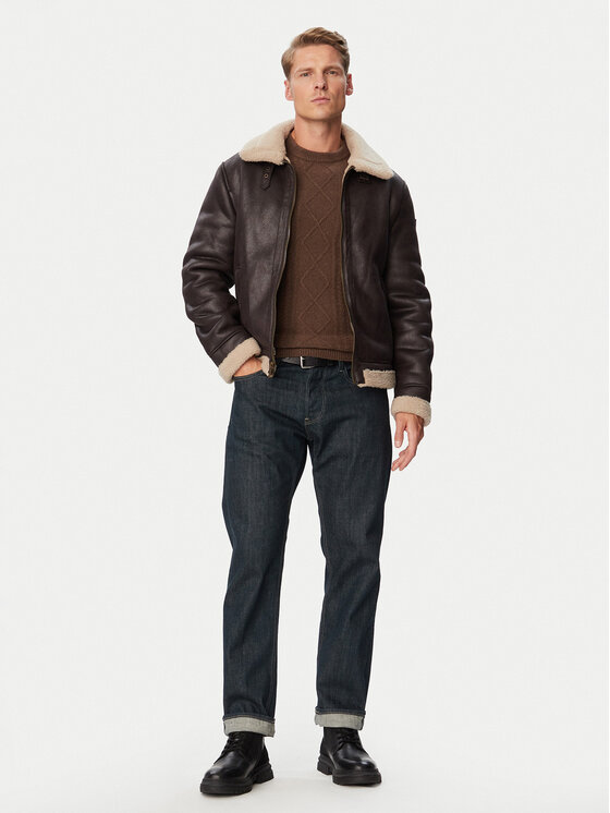 Guess Guess Штучний овчинний тулуб M6BL40 W4152 Чорний Regular Fit
