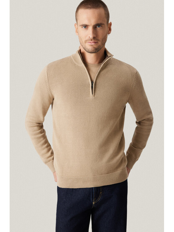 Próchnik Próchnik Sweter PM13 SW073225000018 Beżowy Regular Fit