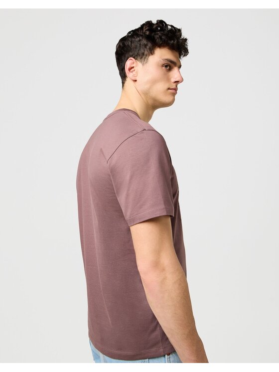 Wrangler Wrangler T-shirt 112371476 Marrone Regular Fit