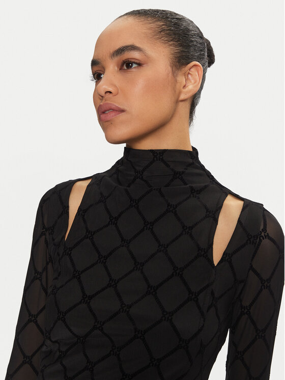HUGO HUGO Rochie cocktail 50527448 Negru Slim Fit