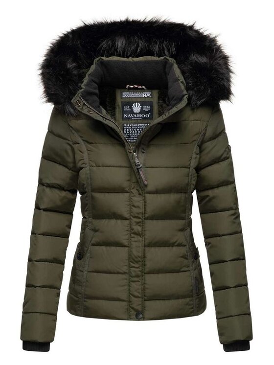 Navahoo Navahoo Kurtka zimowa Miamor Zielony Casual Fit