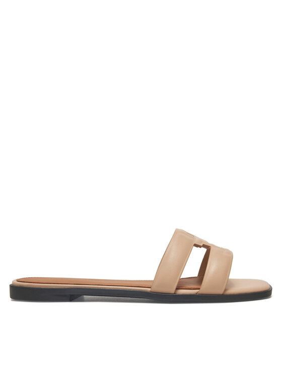 Tommy Hilfiger Šľapky Th Logo Strap Mule FW0FW08671 Béžová