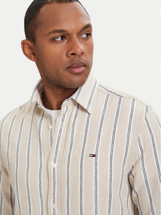 Tommy Jeans Tommy Jeans Πουκάμισο DM0DM22755 Ανοιχτό μπεζ Regular Fit