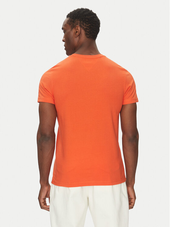 Tommy Hilfiger Tommy Hilfiger Тишърт Logo MW0MW11797 Оранжев Slim Fit