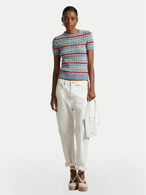Polo Ralph Lauren Polo Ralph Lauren Пуловер 211965755001 Син Slim Fit
