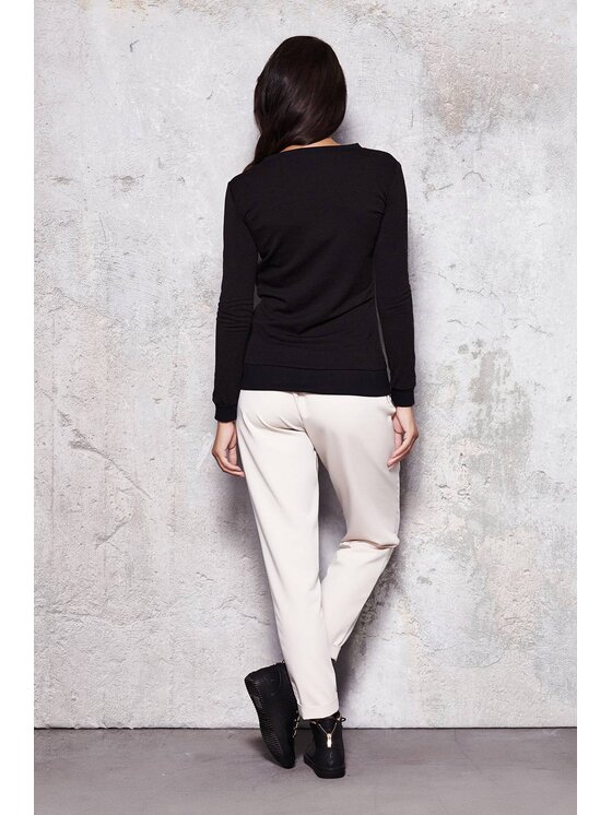 Infinite You Infinite You Kardigan M014 Czarny Basic Fit