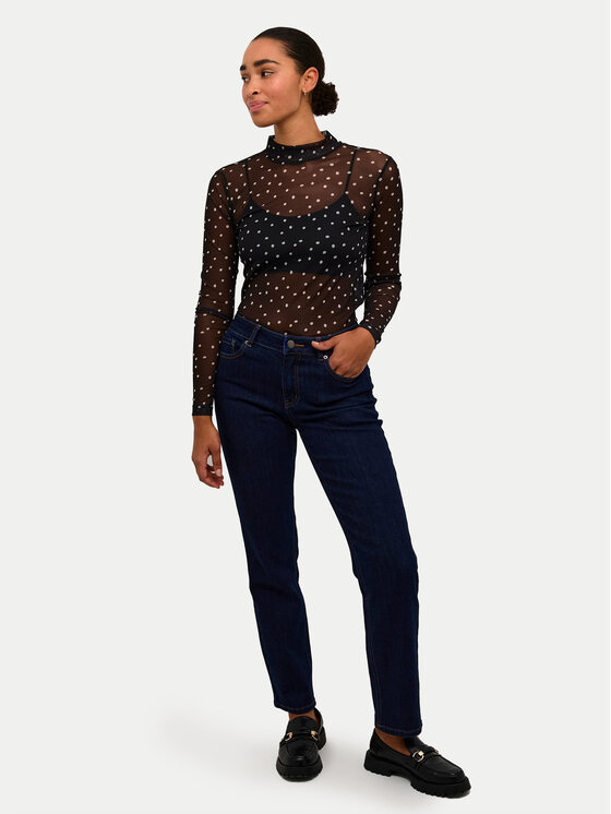 Kaffe Kaffe Bluză Johanne 10507815 Negru Slim Fit