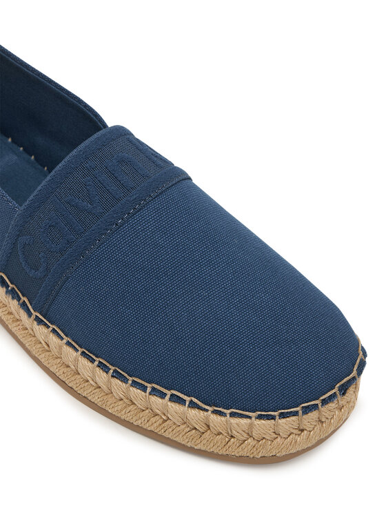 Calvin Klein Calvin Klein Espadryle Oblique Espadrille Webbing HW0HW02934 Niebieski