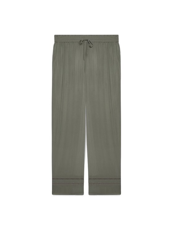 Fiorella Rubino Fiorella Rubino Spodnie materiałowe P042T005287N025 Zielony Regular Fit