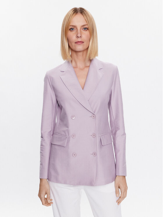 Max Mara Leisure Sako Ornella 2339110736 Fialová Regular Fit