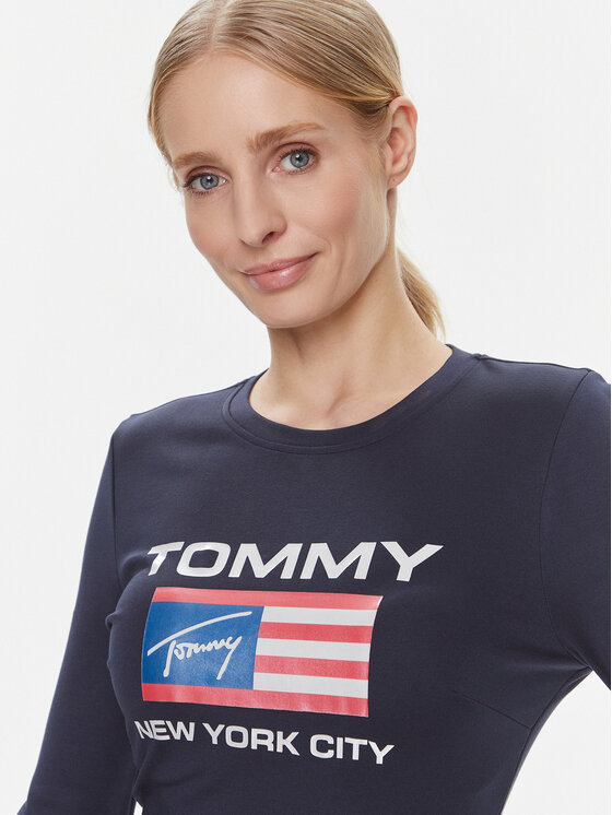 Tommy Jeans Tommy Jeans Hétköznapi ruha DW0DW15889 Sötétkék Slim Fit