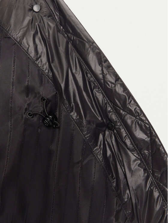 KARL LAGERFELD KARL LAGERFELD Kurtka puchowa 246W1510 Czarny Regular Fit