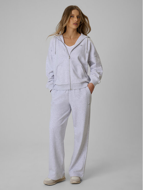 4F 4F Bluza basic Szary jasny Loose Fit