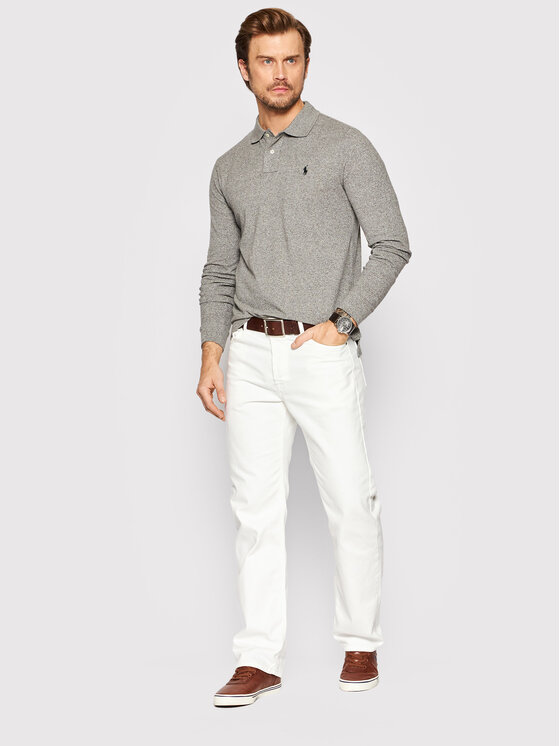 Polo Ralph Lauren Polo Ralph Lauren Polo majica 710681126003 Siva Slim Fit