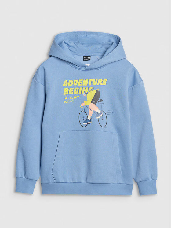 4F 4F Felpa 4FJASAW24TSWSM2160-32S Blu scuro Oversize