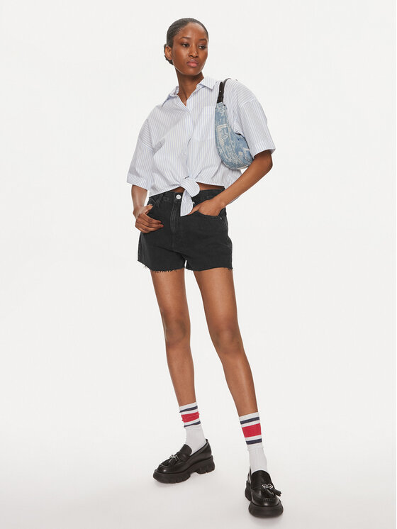 Tommy Jeans Tommy Jeans Τζιν σορτσάκια DW0DW17633 Μαύρο Regular Fit