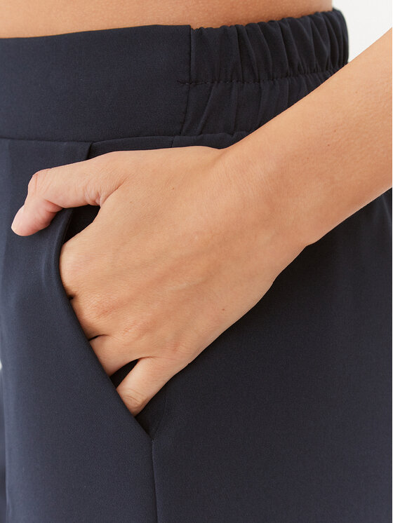 Maryley Maryley Текстилни панталони 23IB616/41MO Тъмносин Regular Fit