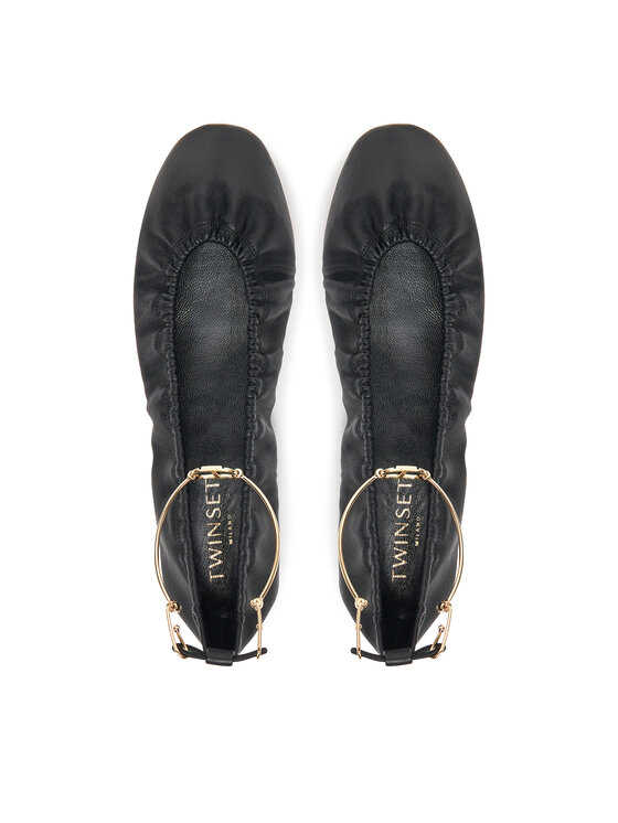TWINSET TWINSET Балеринки 251TCP150 Черен