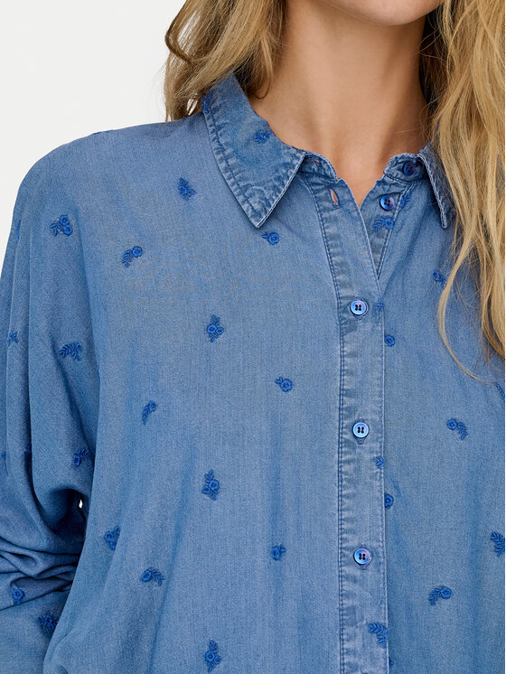 ONLY ONLY Camicia New Grace 15337926 Blu Loose Fit