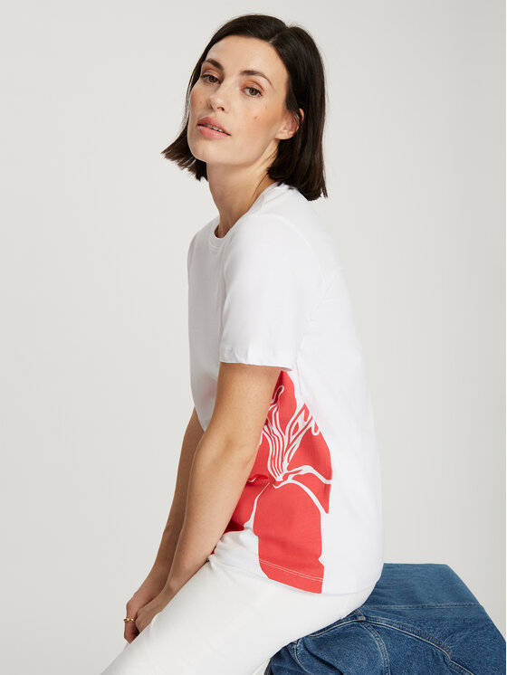 Cross Jeans Cross Jeans T-Shirt 56179-008 Biały Regular Fit