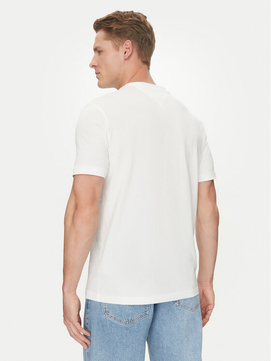 Tommy Hilfiger Tommy Hilfiger T-Shirt Stack MW0MW38622 Biały Regular Fit