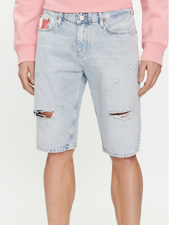 Tommy Jeans Tommy Jeans Pantaloni scurți de blugi Ryan DM0DM18804 Albastru celest Slim Fit