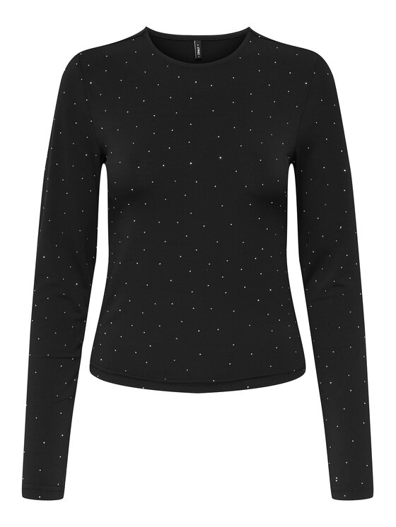 ONLY ONLY Bluză Zita 15358986 Negru Slim Fit