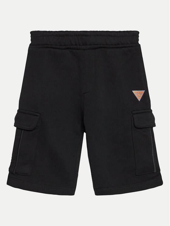 Guess Guess Pantaloni scurți sport L4GD21 KBK32 Negru Regular Fit