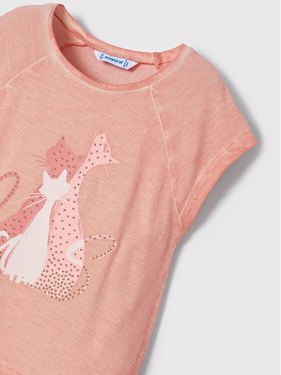Mayoral Mayoral T-Shirt 3043 Rosa Regular Fit