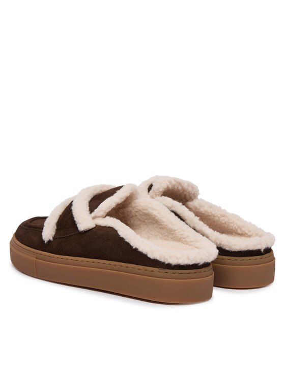 Inuikii Inuikii Klapki Mule Wool 1004.017.0011 Brązowy
