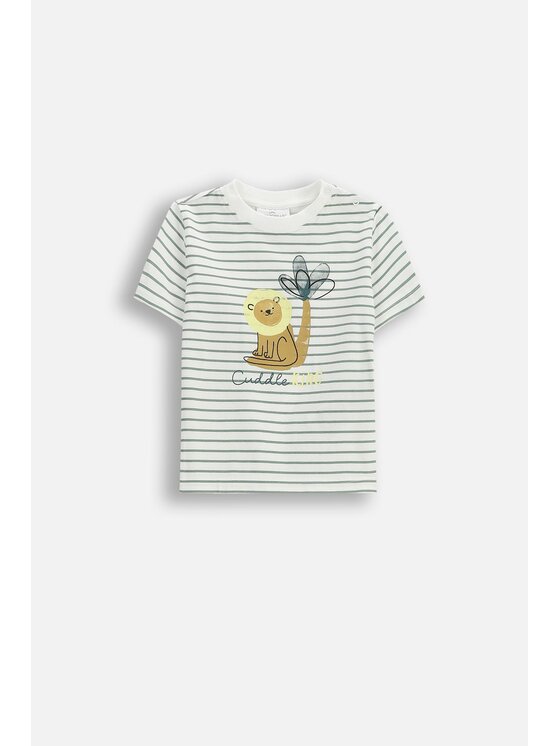 Coccodrillo Coccodrillo T-Shirt WC6143203IBN-003 Kremowy Regular Fit