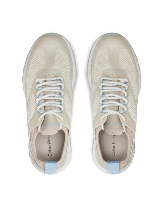 Calvin Klein Calvin Klein Laisvalaikio batai Runner Lace Up Pearl Mix M HW0HW02079 Smėlio