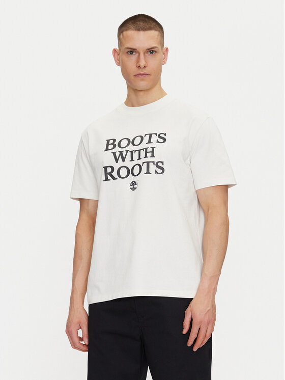 Timberland Timberland T-Shirt TB0A6F4N Biały Regular Fit