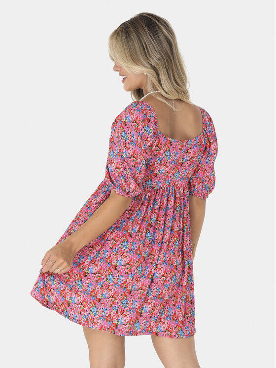 Brave Soul Brave Soul Sommerkleid LDRW-654LYDIA Rosa Straight Fit