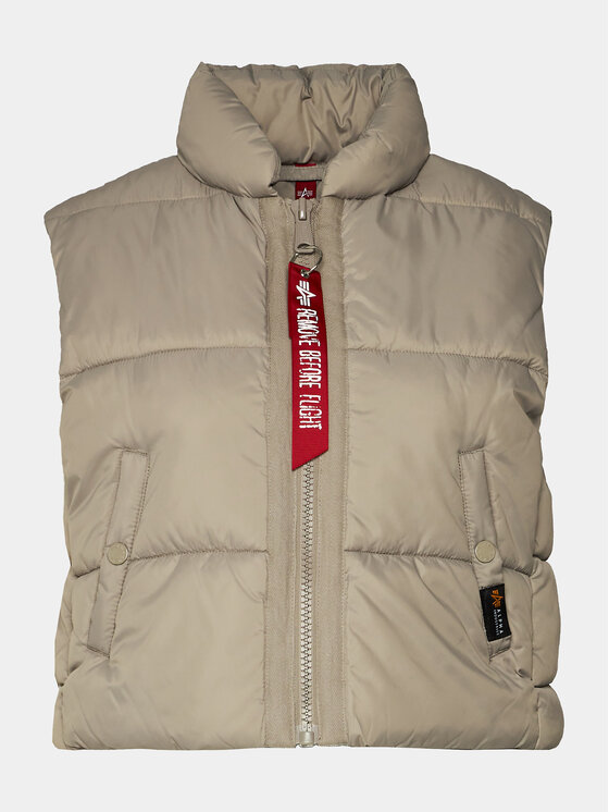 Alpha Industries Veste Puffer Vest Cropped 138007 Bēšs Regular Fit