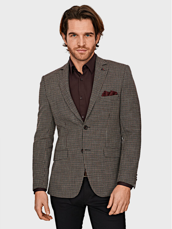 Evenemen Evenemen Marynarka Vika Bordowy Slim Fit