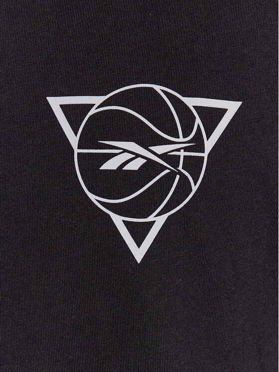 Reebok Reebok T-Shirt Basketball IB2123 Czarny Regular Fit