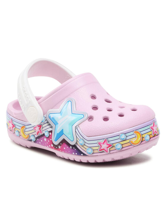 Crocs Crocs Klapki Flstarbandclog K 207075 Różowy